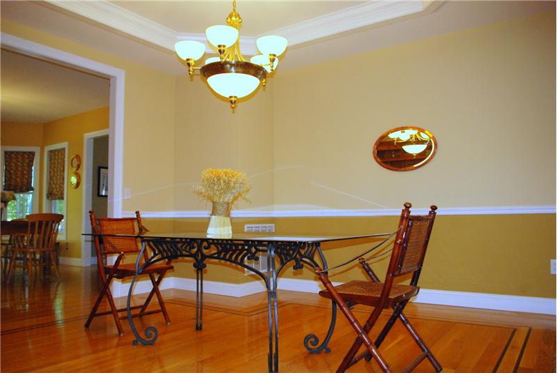 Dining Room with Trey Ceiling
