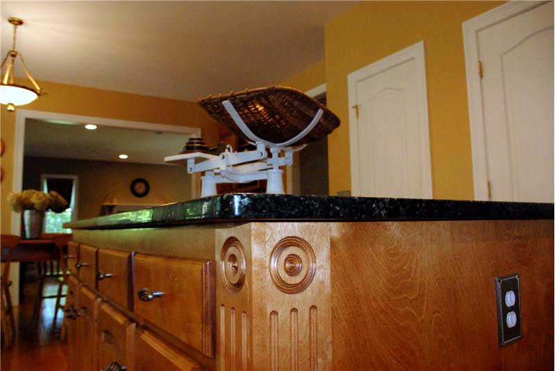 Beautiful details on cabinetry