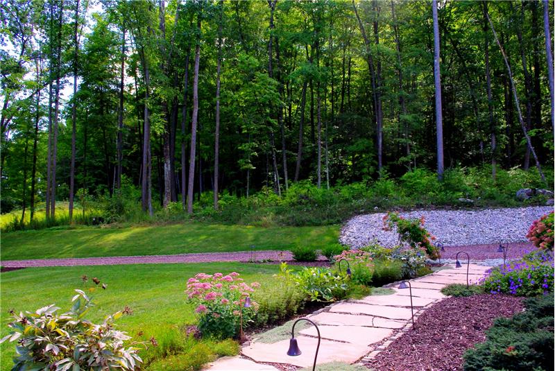 Red Flagstone Walkway