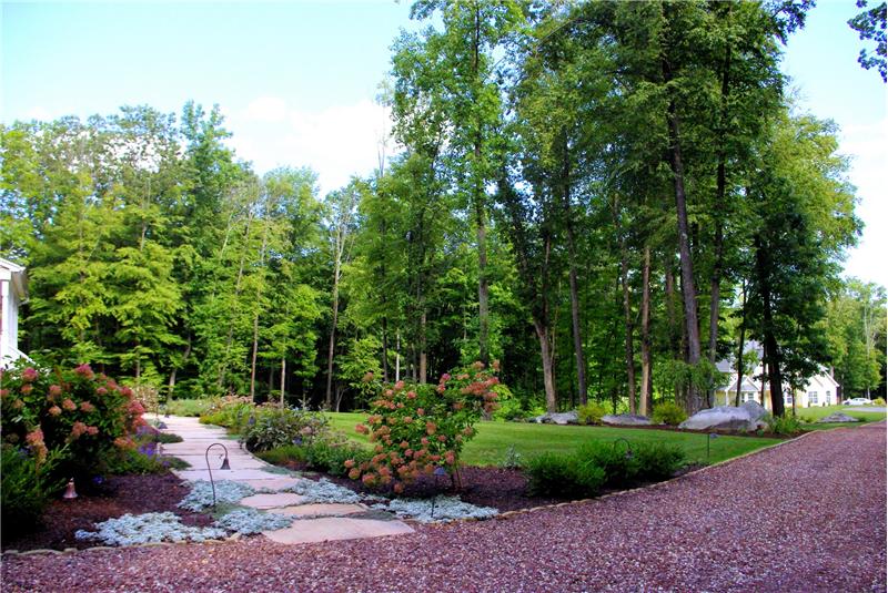Red Flagstone Walkway