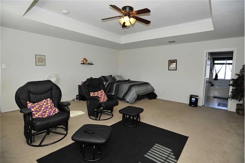 Spacious Master with Tray Ceiling