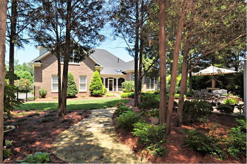 Rear view of this simply beautiful home